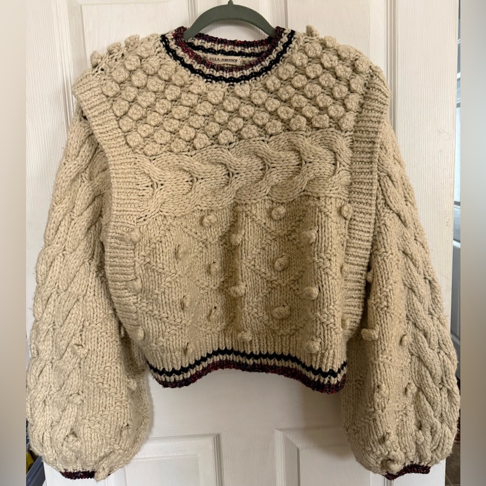 NWT Ulla Johnson Pom Pom Knit Sweater S